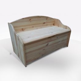 CASSAPANCA CONTENITORE CM 100X41 H. 67 IN LEGNO MASSELLO NATURALE: vendita  online CASSAPANCA CONTENITORE CM 100X41 H. 67 IN LEGNO MASSELLO NATURALE in  offerta