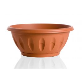 Ciotola in terracotta bianca e crema da interno e da esterno