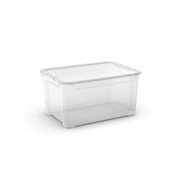 CONTENITORE IN PLASTICA TRASPARENTE T BOX L 47LT CON COPERCHIO  55,5X28,5X39CM