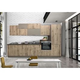 Cucina lineare fissa elettrodomestici inclusi: cucina moderna 330cm