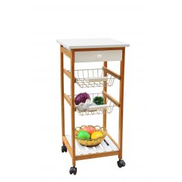 CARRELLO CUCINA 90X58 H. 75CM ANTRACITE