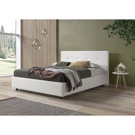 Letto Matrimoniale hi Box Olmo Naturale Con Rete E Contenitore, 160x190  Cm in vendita online