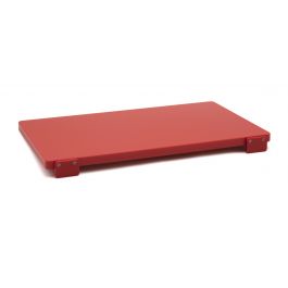 TAGLIERE POLIETILENE CON FERMI cm.50X30X2 ROSSO ROSSO taglieri  (coltelleria)