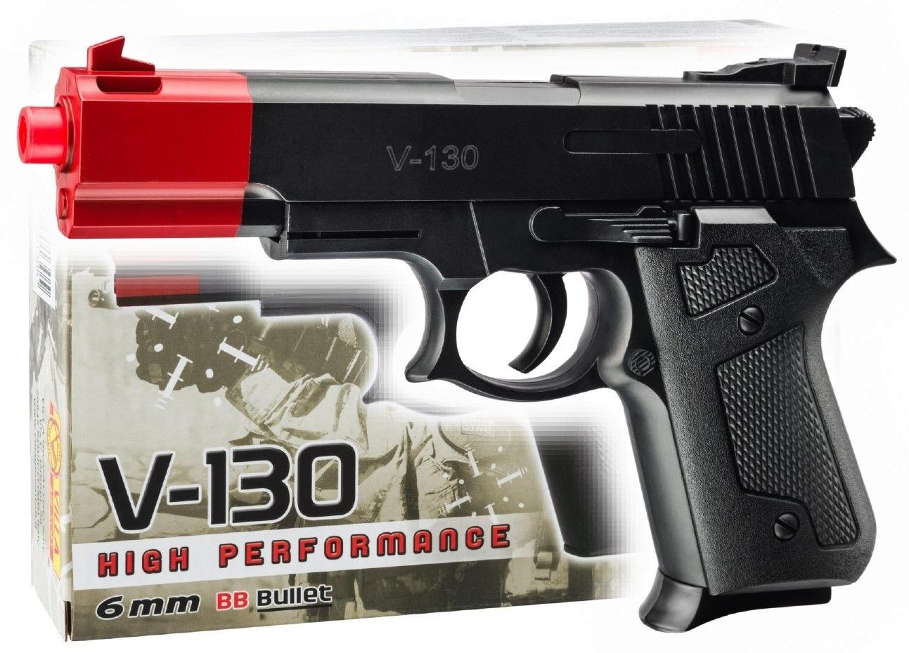 PISTOLA V-130 AIR SOFT CALIBRO 6MM: vendita online PISTOLA V-130 AIR SOFT  CALIBRO 6MM in offerta