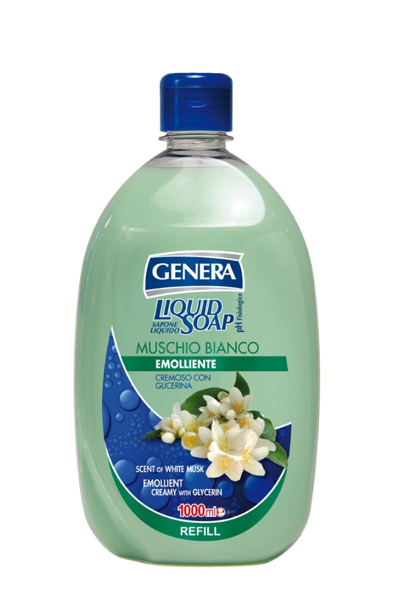 GENERA SAPONE LIQUIDO MUSCHIO BIANCO RICARICA 1000ML