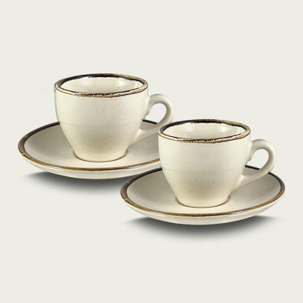 Bomboniera set 2 tazze cappuccino con cucchiaino - Mobilia Store