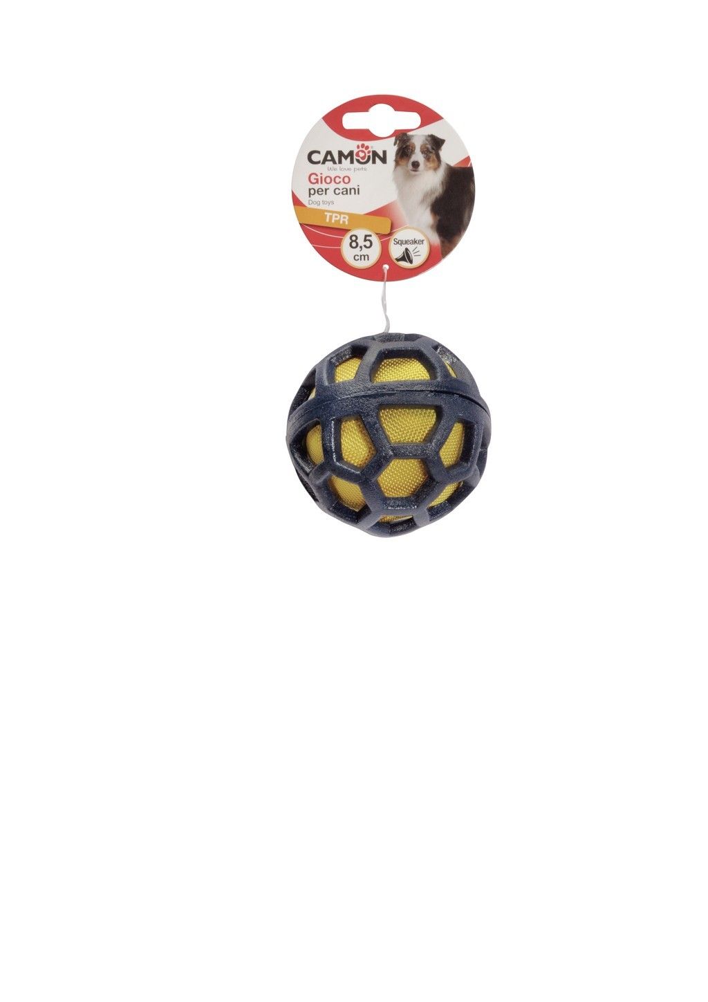 Camon  Gioco per cani - osso in TPR con squeaker