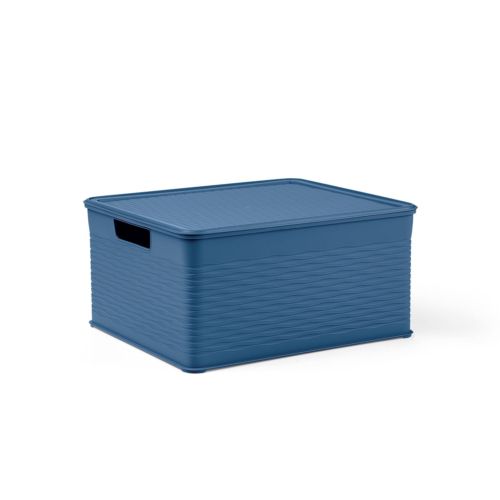 CONTENITORE CLIP BOX IN PLASTICA CON COPERCHIO E RUOTE LT 75 60X40X40CM  TRASPARENTE: vendita online CONTENITORE CLIP BOX IN PLASTICA CON COPERCHIO  E RUOTE LT 75 60X40X40CM TRASPARENTE in offerta