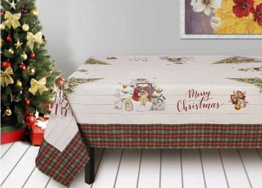 TOVAGLIA TIFFANY XMAS CON PUPAZZO DI NEVE 140X180CM: vendita online TOVAGLIA  TIFFANY XMAS CON PUPAZZO DI NEVE 140X180CM in offerta