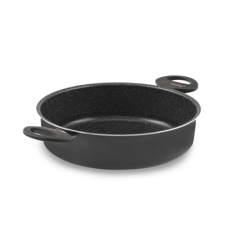 Wok 40 cm con coperchio Eco Petra