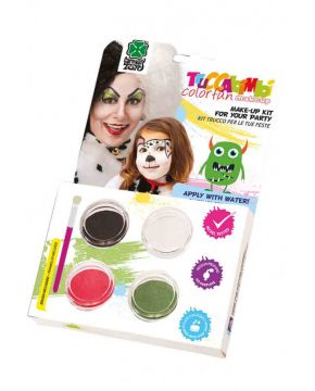 KIT TRUCCO AD ACQUA DALMATA CON PENNELLO