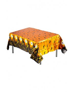 TOVAGLIA DI HALLOWEEN METALLIZZATA IN PVC 260X230CM