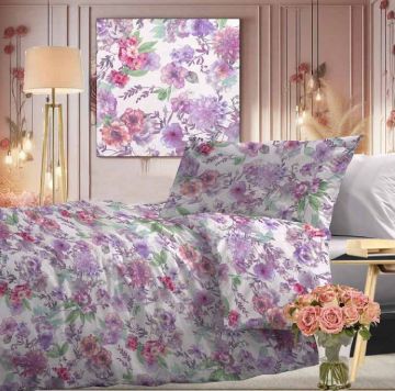 COMPLETO LETTO MATRIMONIALE IN COTONE VALERY PANNA