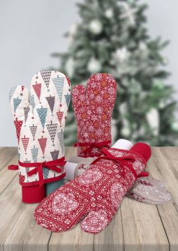 SET 3PZ GUANTO E 2 STROFINACCI CHRISTMAS GIFT (NA24)