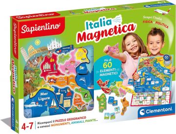 CLEMENTONI SAPIENTINO - GEO-PUZZLE MAGNETICO DELL ITALIA