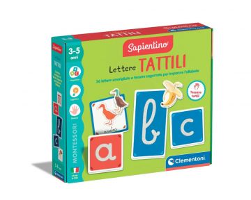 CLEMENTONI MONTESSORI - LETTERE TATTILI PER IMPARARE