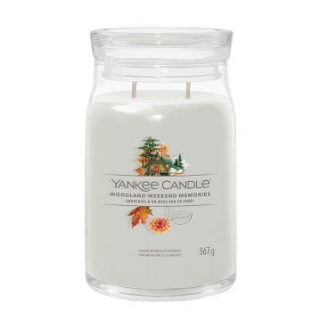 YANKEE CANDLE  - GIARA GRANDE 2 STOPPINI WOODLAND WEEKEND MEMORIES