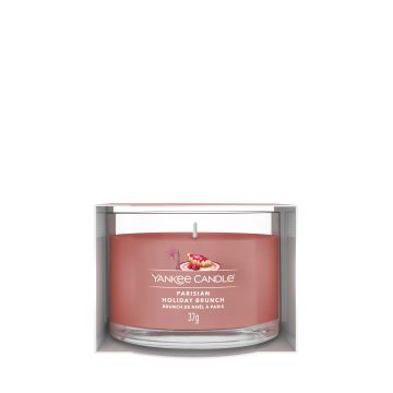 YANKEE CANDLE  - CANDELA VOTIVE IN VETRO PARISIAN HOLIDAY BRUNCH