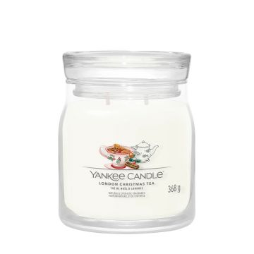 YANKEE CANDLE  - GIARA MEDIE 2 STOPPINI LONDON CHRISTMAS TEA XMAS