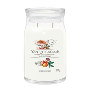 YANKEE CANDLE  - GIARA GRANDE 2 STOPPINI LONDON CHRISTMAS TEA XMAS