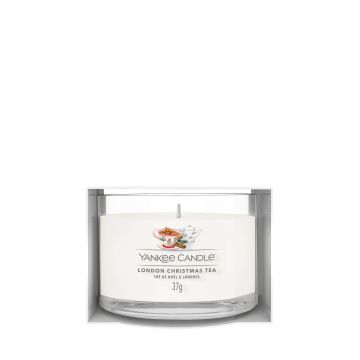 YANKEE CANDLE  - CANDELA VOTIVE IN VETRO LONDON CHRISTMAS TEA XMAS