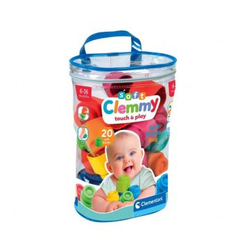 CLEMENTONI SOFT CLEMMY - CONFEZIONE 20 MATTONCINI