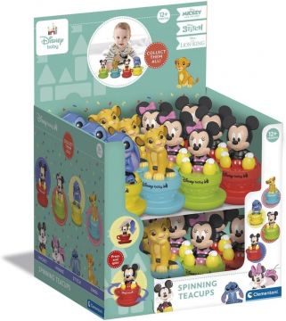 CLEMENTONI DISNEY - TROTTOLA CON PERSONAGGIO SU TAZZA ASSORTITO