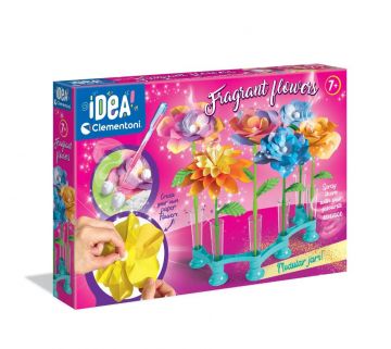 CLEMENTONI IDEA - KIT CREATIVO COMPONI IL MAZZO DI FIORI FLOWERS C/PROFUMO