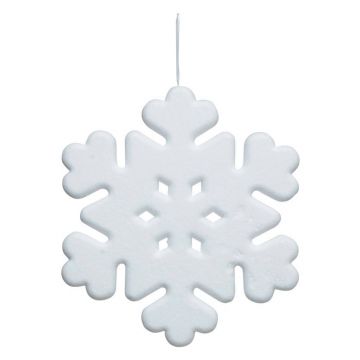 APPENDINO FIOCCO DI NEVE IN PLASTICA BIANCO DIAM. 49CM 