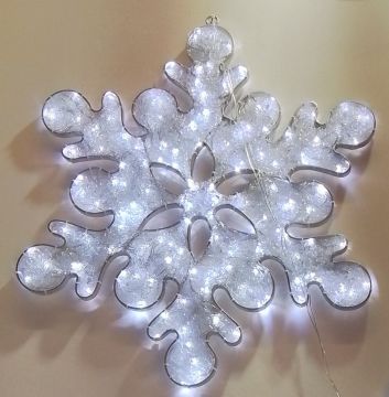 FIOCCO DI NEVE A LED IN ALUMINIO DIAM. 80