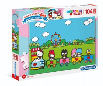 CLEMENTONI SUPERCOLOR - PUZZLE 104 MAXI PEZZI HELLO KITTY