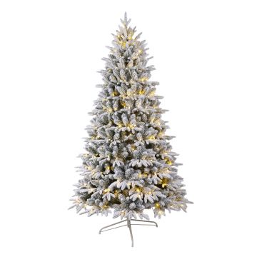 ALBERO DI NATALE FLOCCATO 210 CON 340LED