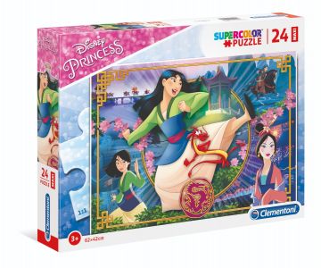 CLEMENTONI SUPERCOLOR - PUZZLE 24 MAXI PEZZI PRINCESS MULAN