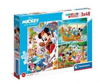 PUZZLE 3X48 MICKEY AND FRIENDS