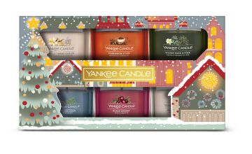 YANKEE CANDLE - SET 6 CANDELE VOTIVE DI VETRO XMAS