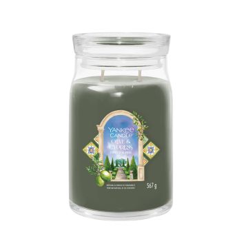 YANKEE CANDLE - GIARA GRANDE 2 STOPPINI OLIVE AND CYPRESS