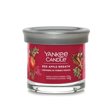 YANKEE CANDLE -  TUMBLER PICCOLO RED APPLE WREATH XMAS