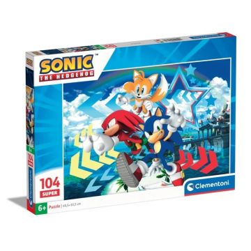 CLEMENTONI SUPER - PUZZLE 104 PEZZI SONIC