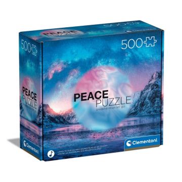 CLEMENTONI PEACE - PUZZLE 500 PEZZI LIGHT BLUE