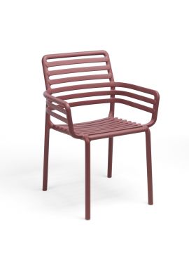 NARDI OUTDOOR - SEDIA MOD. DOGA ARMCHAIR MARSALA