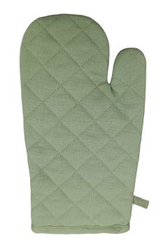 LINEA CHOU - GUANTO FORNO IN COTONE CM 18X32 TRAPUNTATO VERDE