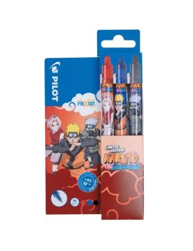PILOT - SET 3 PENNE FRIXION BALL CLICKER NARUTO LIMITED EDITION