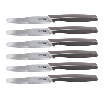 SET 6 COLTELLI DA TAVOLA TORTORA LINEA MASTER 10.5CM