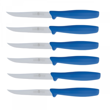 SET 6 COLTELLI PER BISTECCA BLU LINEA L'ORIGINALE MIGLIORE 11CM