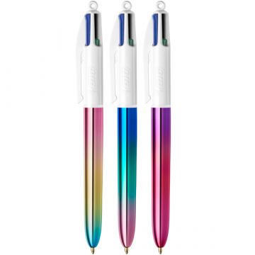 BIC - PENNA A SFERA A SCATTO 4 COLOURS GRADIENT ASSORTITO