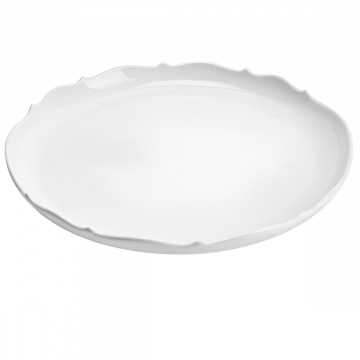 VASSOIO ROTONDO IN PORCELLANA LINEA ARYA DIAM. 35.5CM BIANCO