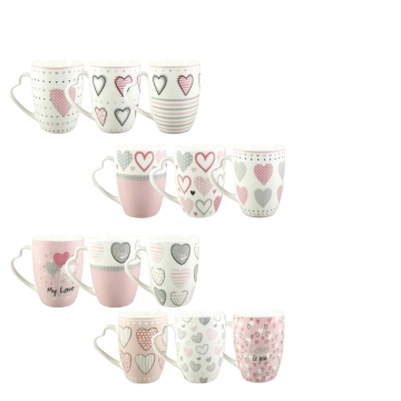 TAZZA MUG CON MANICO IN PORCELLANA 34CL ASSORTITO