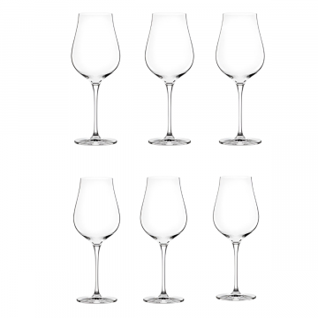 SET 6 CALICI DA VINO BIANCO LINEA LIMOSA 500ML