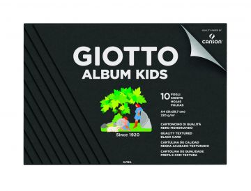 ALBUM KIDS A4 CARTA NERA 10FOGLI 120 G/M