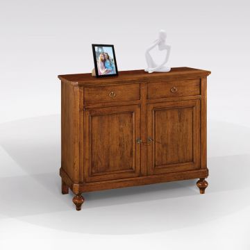 CREDENZA 2 ANTE IN LEGNO NOCE 